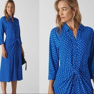 Whistles Selma Abstract Spot-Printed Dress - size 8 US